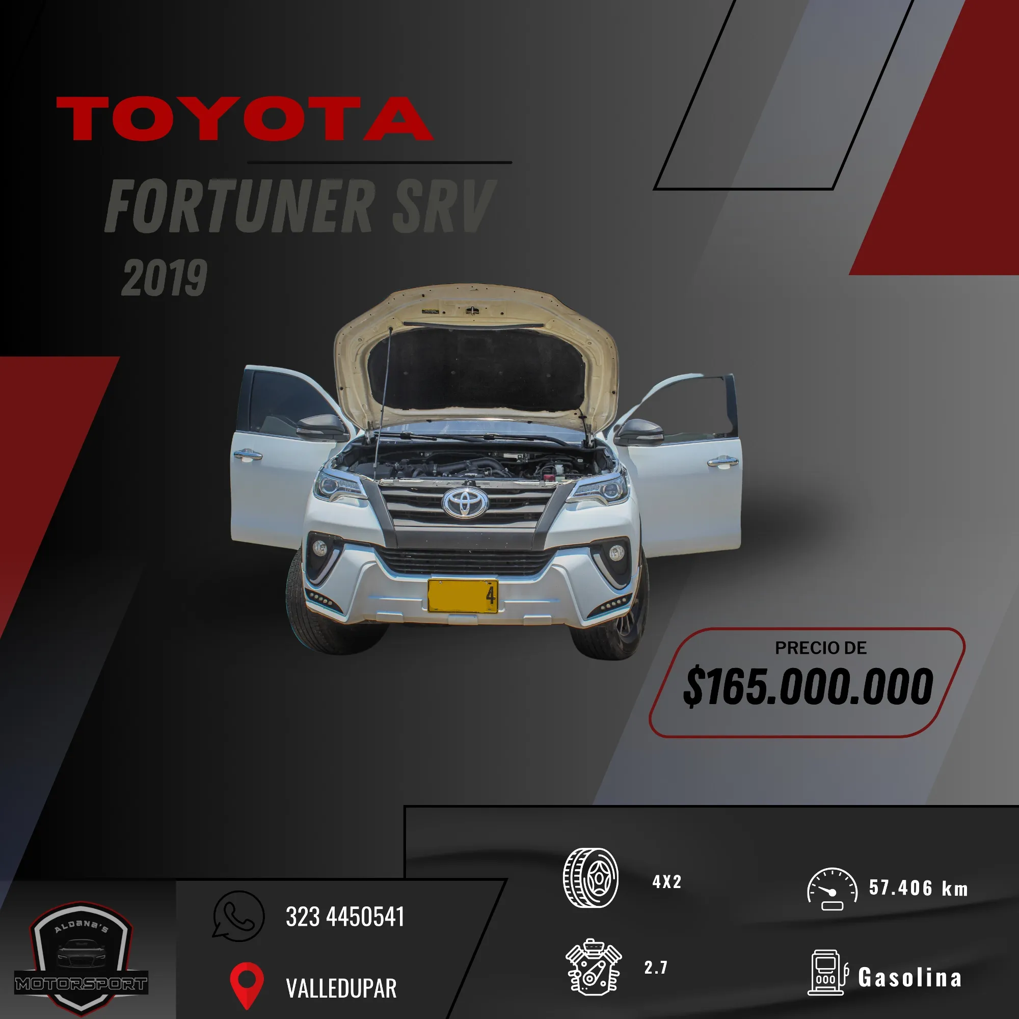 Toyota Fortuner SRV 2019