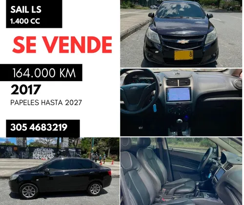 CHEVROLET SAIL LS 2017  NEGRO EBONY  MECÁNICO