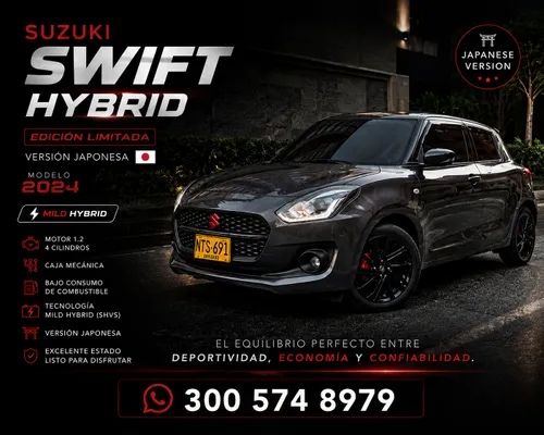 Susuki Swift Hibrido 2024 Japones