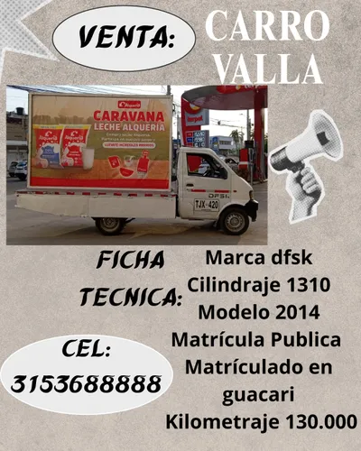 VENTA DE CARRO VALLA