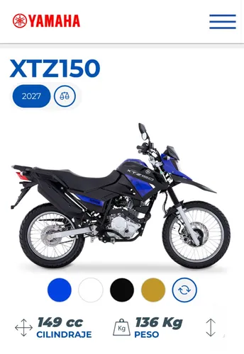 Yamaha Xtz150 matrícula inicial