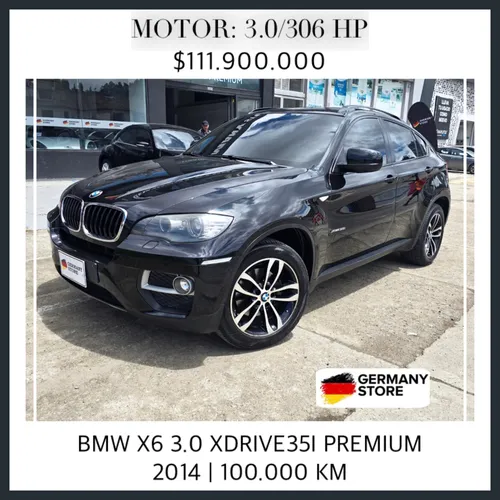 BMW X6 3.0 Xdrive35i Premium 2014  100.000 km
