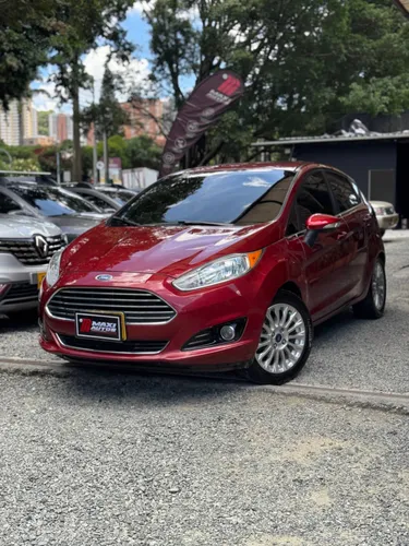 FORD FIESTA TITANIUM 2015 1.6L AUTOMATICO ROJO KMS 84.600