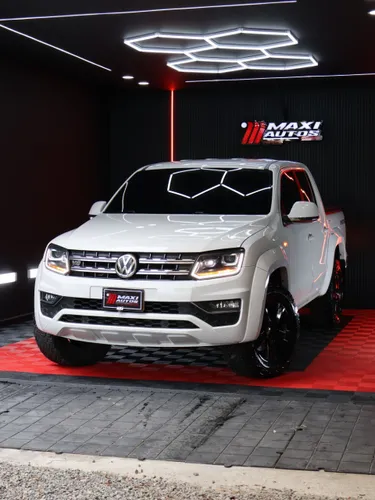 VOLKSWAGEN AMAROK V6 HIGHLINE 2019 AUTOMATICA DIESEL 4X4 BLANCA KMS 96.100