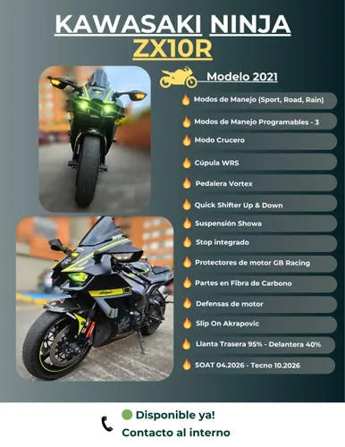 Kawasaki Ninja Zx-10r 2021 - Superbike 1000cc Zx10r