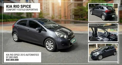 KIA RIO SPICE 2013 AUTOMATICO 1.400cc ESCOTILLA