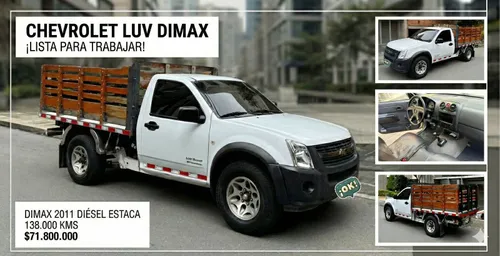 CHEVROLET LUV DIMAX 2011 DIESEL ESTACA CON CARPA Y VARILLAS