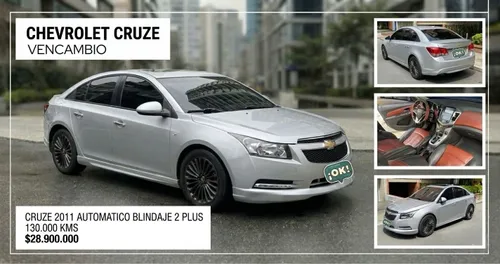 CHEVROLET CRUZE 2011 BLINDAJE 2 PLUS FULL EQUIPO