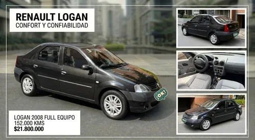 RENAULT LOGAN 2008 FULL EQUIPO