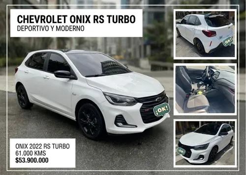 CHEVROLET ONIX 2022 RS MECANICO TURBO FULL EQUIPO