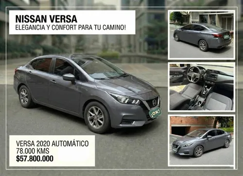NISSAN VERSA 2020 AUTOMATICO Y FULL EQUIPO