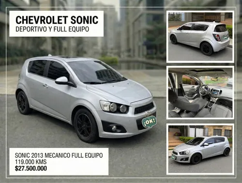 CHEVROLET SONIC 2013 MECANICO FULL EQUIPO