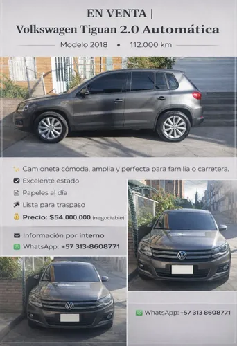 VOLKSWAGEN TIGUAN MODELO 2018