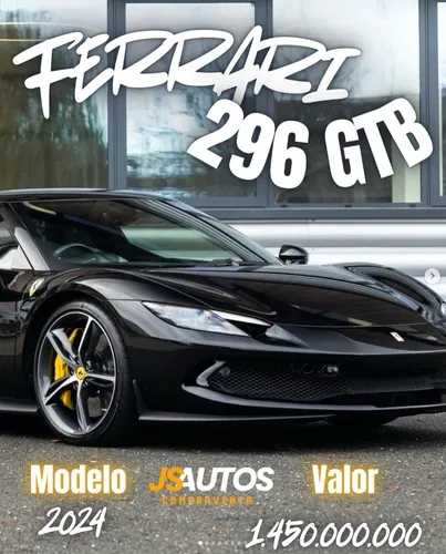  Ferrari 296 GTB  Modelo 2024  VERSION EUROPEA  IMPORTADO 