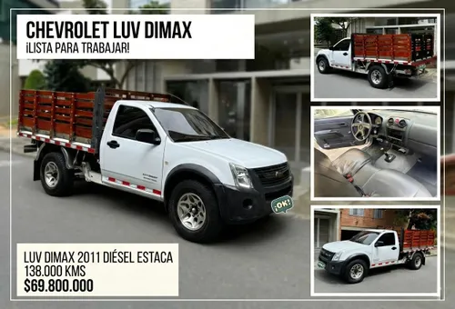 Chevrolet Luv Dimax 2011 Diesel Estaca Con Carpa Y Varillas