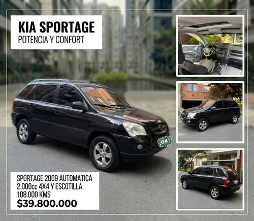 KIA NEW SPORTAGE 2009 AUTOMATICA 2.000cc 4X4 Y ESCOTILLA