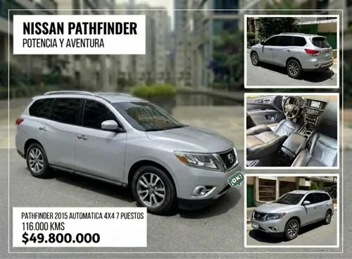 NISSAN PATHFINDER 2015 AUTOMATICA 4X4 Y 7 PUESTOS