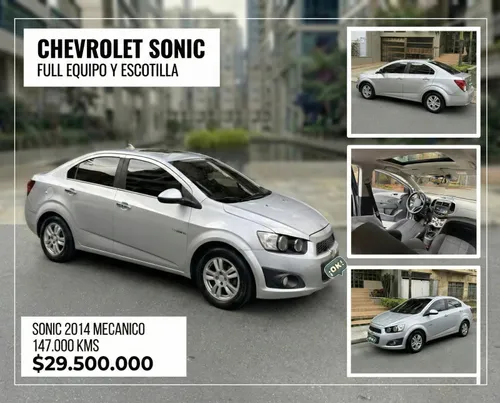 CHEVROLET SONIC 2014 CON ESCOTILLA Y FULL EQUIPO