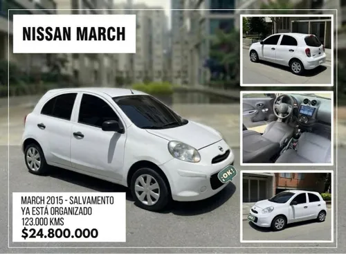 NISSAN MARCH 2015 SALVAMENTO YA ORGANIZADO