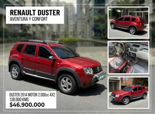 RENAULT DUSTER 2014 MOTOR 2.000cc FULL EQUIPO 4X2