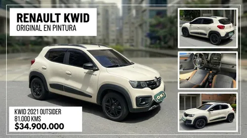 RENAULT KWID 2021 OUTSIDER ORIGINAL EN PINTURA