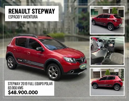 RENAULT SANDERO STEPWAY 2019 FULL EQUIPO