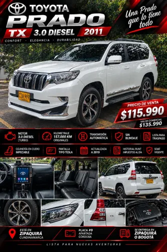 Toyota prado TX 2011 diesel a 2019 sin blindar