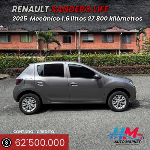 RENAULT Sandero Mecánico 1.6 litros versión Life