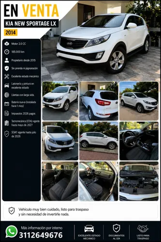 Se vende Kia New Sportage LX 2014