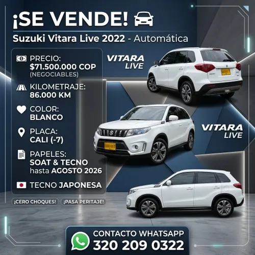 Suzuki Vitara live 2022 At - Unico dueno