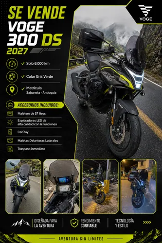 SE VENDE MOTO  VOGE 300 DS MODELO 2027