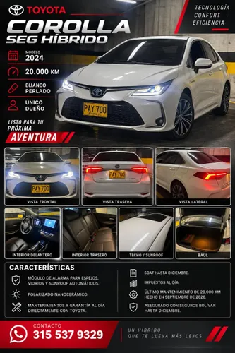 TOYOTA COROLLA SEG HYBRIDO 2024