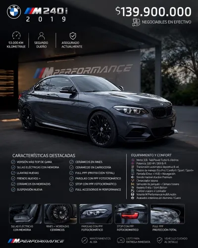 BMW M240i 2019  M PERFORMANCE