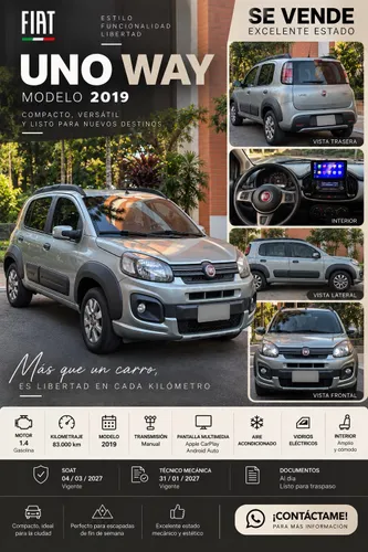 Fiat Uno Way 2019 83000 km