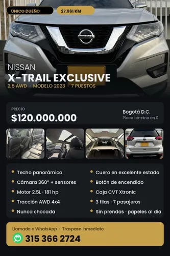 NISSAN X-TRAIL EXCLUSIVE 2.5 AWD