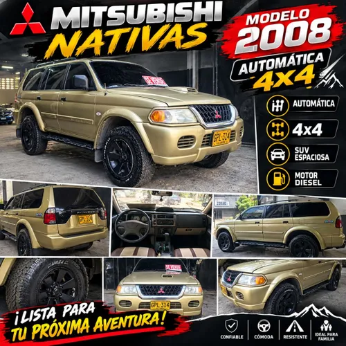 Mitsubishi nativa modelo 2008 automático 4x4