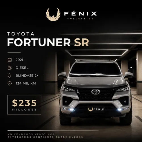 TOYOTA FORTUNER SR 2021 BLINDADA 2