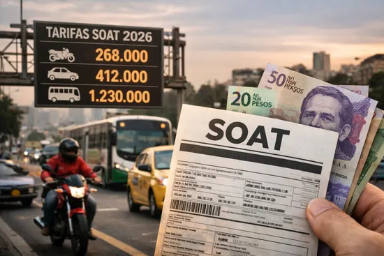 Noticia - SOAT 2026 en Colombia: cambios en tarifas
