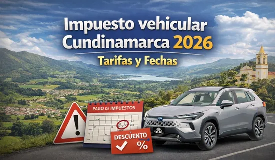 Noticia - Impuesto Vehicular Cundinamarca 2026 | VendeTuNave