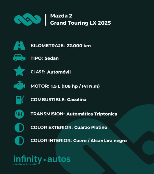 Mazda 2 Grand Touring LX Sedán 2025 - imagen secundaria 1