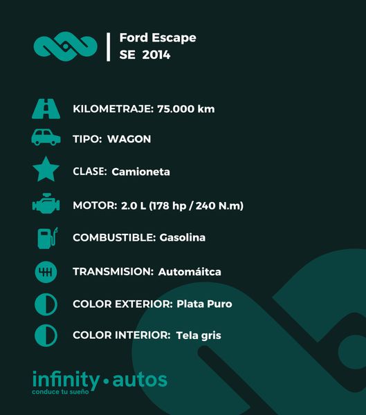 Ford Escape SE 2014 - imagen secundaria 1