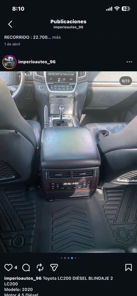 Toyota LC200 diesel blindaje 2 modelo 2020 - imagen secundaria 2